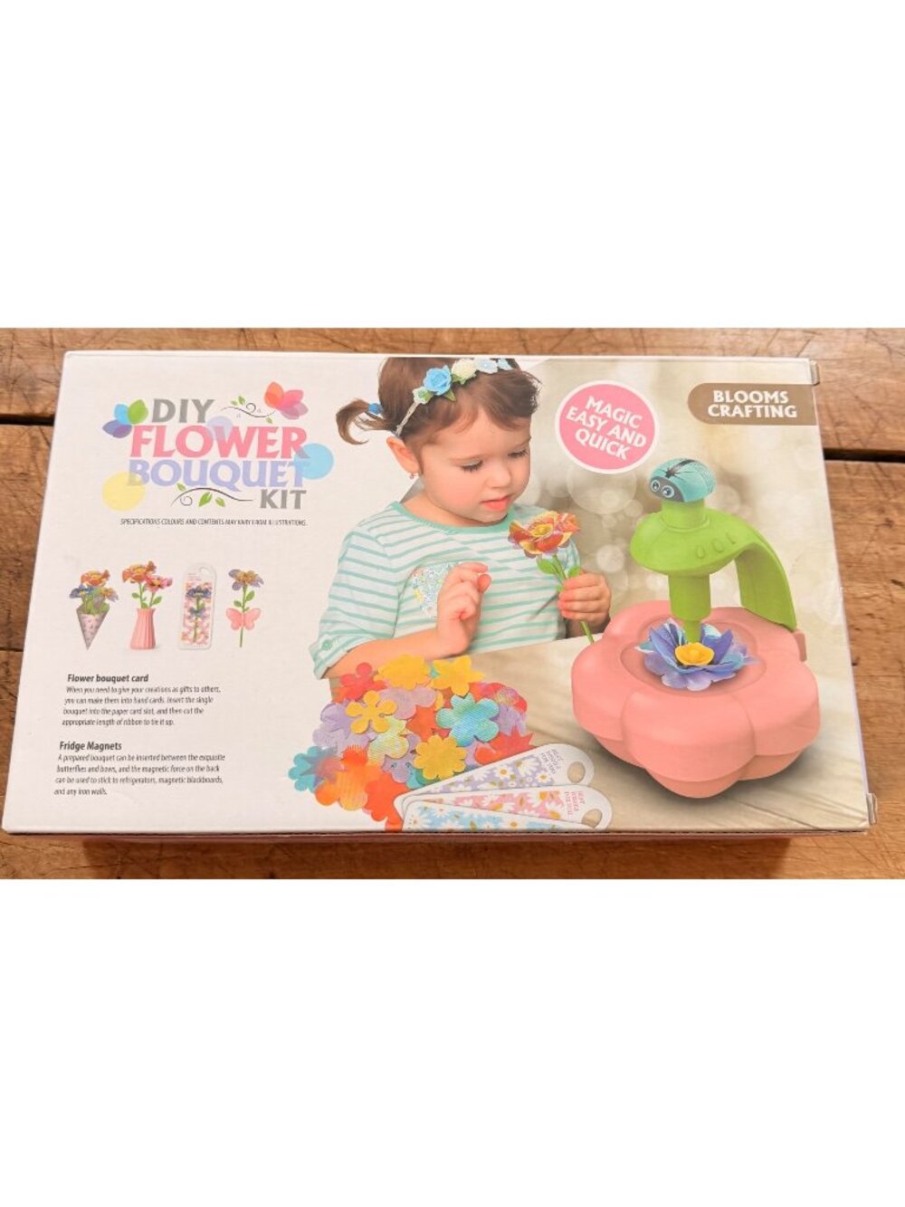 New DIY Flower Bouquet Crafting Kit For Kids Includes Flowers & Accessories Easy
